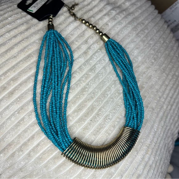 Catherine Stein Design Multiple strands turquoise beaded necklace - Picture 2 of 9